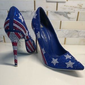 Patriotic pageant heels! Gorgeous!
